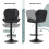 MCC (BLACK) Set of 2 Height Adjustable Kitchen BarStool Stella 5