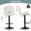 MCC (CREAM) Set of 2 Height Adjustable Kitchen BarStool Stella 4