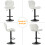 MCC (CREAM) Set of 2 Height Adjustable Kitchen BarStool Stella 7