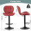 MCC (RED) Set of 2 Height Adjustable Kitchen BarStool Stella 4