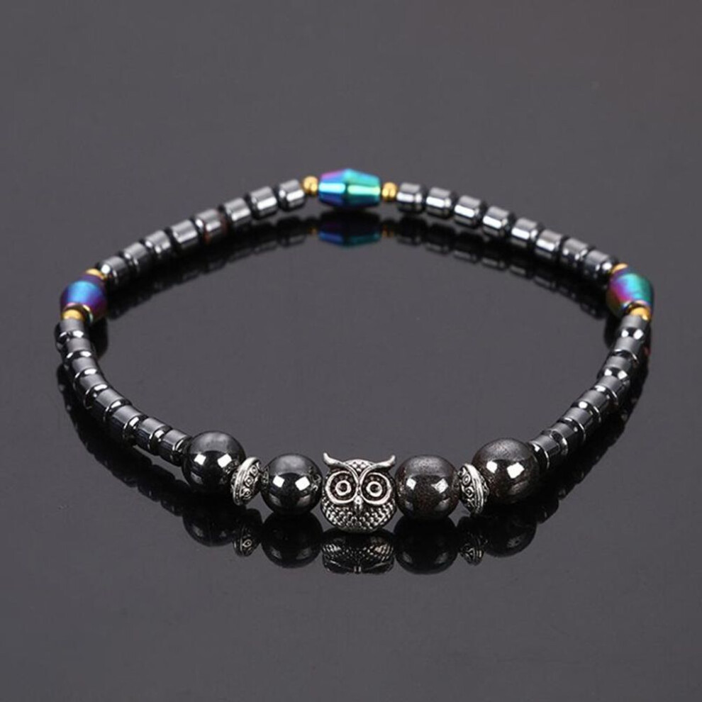 Weight Loss Magnet Anklets For Women Men Owl Animals Stone Magnetic Therapy Bracelets Anklet Pain Relief Slimming Health Jewelry