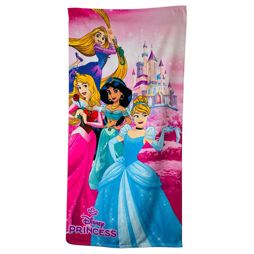 Disney Princess Bath Beach Towel Character Children Microfibre
