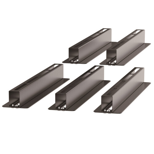 Gr8 Home Overhead 5 Pcs Storage Bin Rack Brackets Garage Ceiling Rail Organiser 2