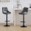 MCC (GREY) Set of 2 Height Adjustable Kitchen BarStool Stacey 3
