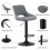 MCC (GREY) Set of 2 Height Adjustable Kitchen BarStool Stacey 6