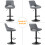 MCC (GREY) Set of 2 Height Adjustable Kitchen BarStool Stacey 7