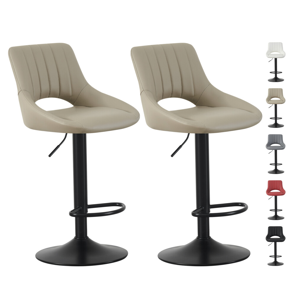 Mcc (Brown) Set Of 2 Height Adjustable Kitchen Barstool Stacey