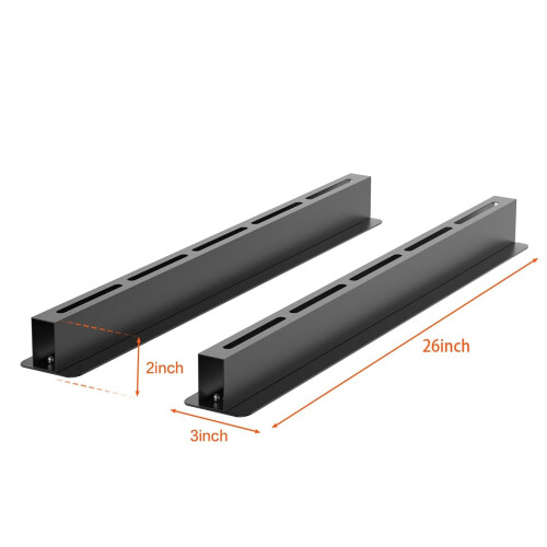 Gr8 Home Overhead 6 Pcs Storage Bin Rack Brackets Garage Ceiling Rail Organiser 2