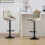 MCC (BROWN) Set of 2 Height Adjustable Kitchen BarStool Stacey 3