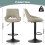MCC (BROWN) Set of 2 Height Adjustable Kitchen BarStool Stacey 4
