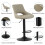 MCC (BROWN) Set of 2 Height Adjustable Kitchen BarStool Stacey 6