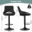 MCC (BLACK) Set of 2 Height Adjustable Kitchen BarStool Stacey 4