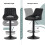 MCC (BLACK) Set of 2 Height Adjustable Kitchen BarStool Stacey 5