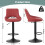 MCC (RED) Set of 2 Height Adjustable Kitchen BarStool Stacey 4