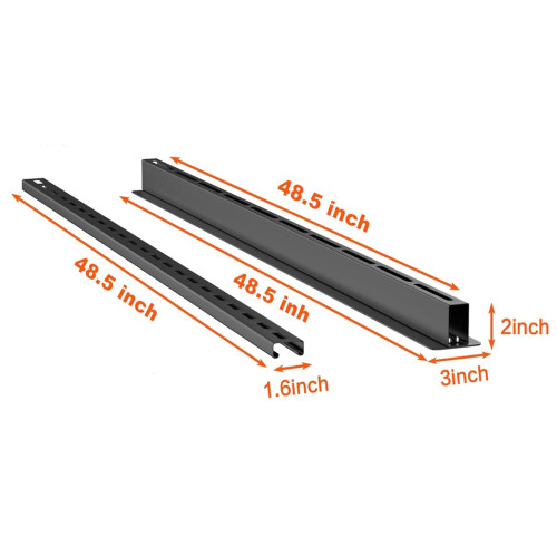Gr8 Home Overhead Adjustable Storage Bin Rack Brackets Ceiling Rail Organiser 2