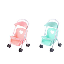 (As show, One size) 2 Pieces Infant Doll Stroller Foldable Pushchairs Prams Toys for Toddlers Little Girls Play