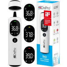 OxiPro TH2 Thermometer - In-Ear, Forehead & Surface, CE Certified