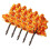 (9cm, One size) Iron Trees Model With Red Flower Tree Model Train Landscape Scenery 7cm 3