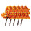 (9cm, One size) Iron Trees Model With Red Flower Tree Model Train Landscape Scenery 7cm 1