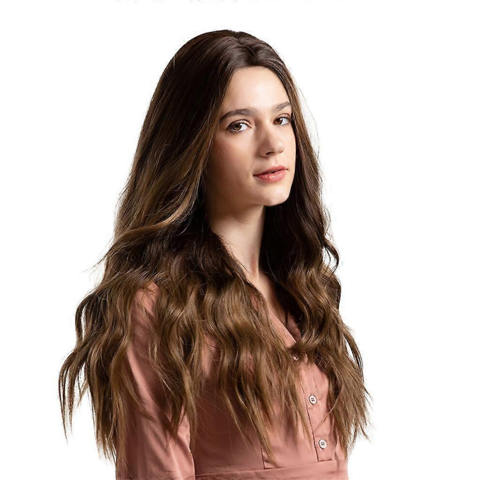 Kikidex (As Show, One Size) Long Wigs For Women, Heatproof Curly Wavy Synthetic Fiber Cosplay Costume Full Hair Wig For Women,26 Inches