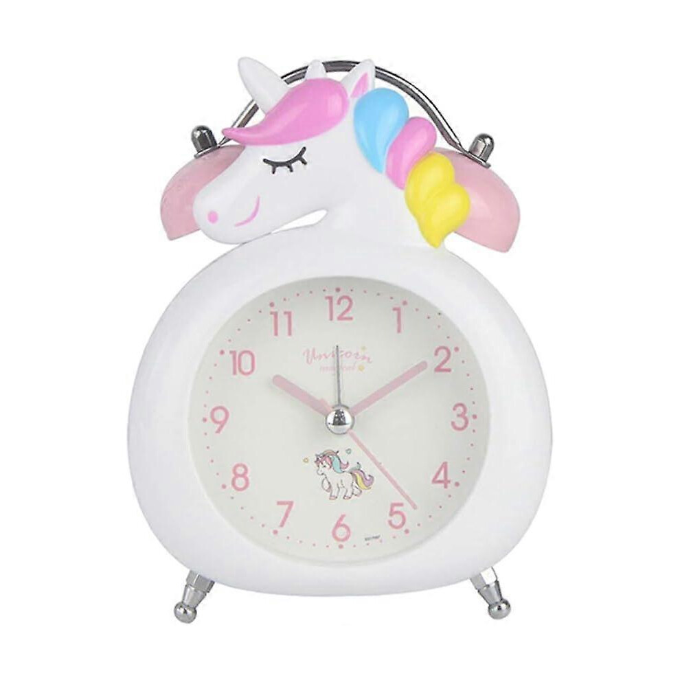 (As Show, One Size) Unicorn Alarm Clock, Children's Alarm Clock, Silent Clock With Night Loud Alarm Clock, Children's Desk Clock Light Kikidex