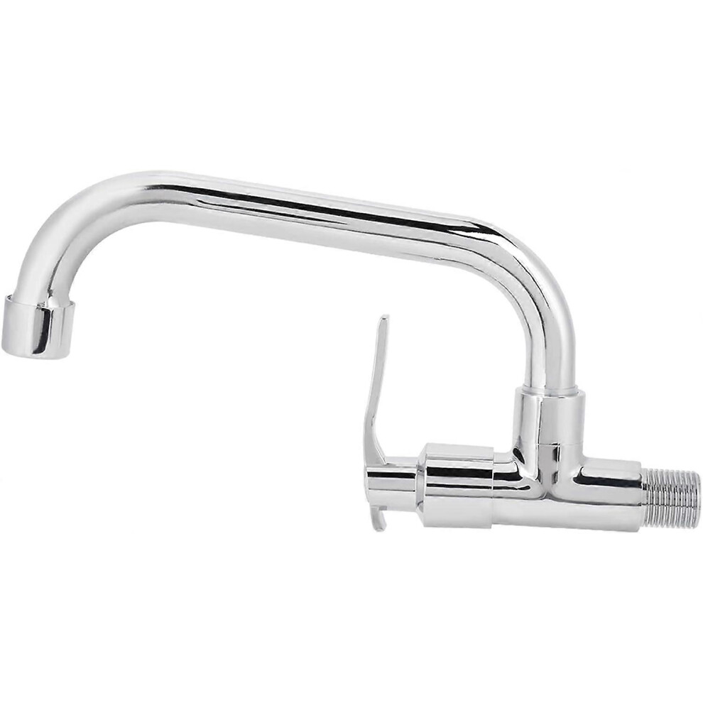 (As Show, One Size) Kitchen Faucet G1/2In Wall Mounted Single Cold Water Faucet Faucet Accessories For Home Use (20Cm) 4633503732770