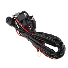 (As show, One size) Relay Harness Wiring Cable for Motorcycle Fog Light LED Lamp