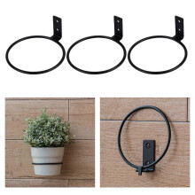 (6 inch, One size) 3pcs/Pack Plant Holder Ring Flower Pot Holder Ring Wall Mounted Wall Planter Hooks - 4 Inch