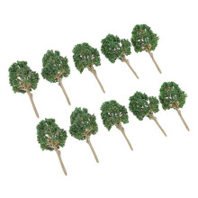 (6.6x3.6cm, One size) 10Pcs Model Trees Train Scenery Landscape Scale Plastic Architectural Model Supplies Building Kits Toys for Children 6.6x3.6cm