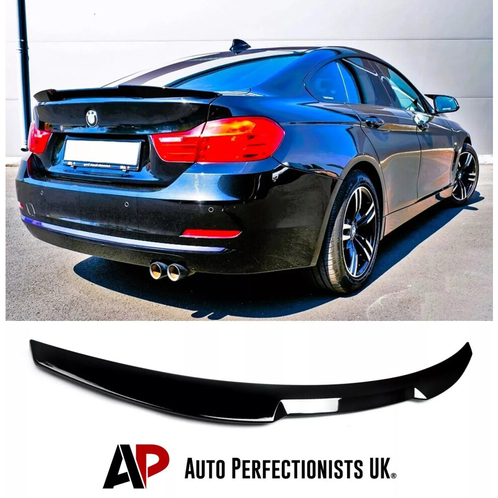 For Bmw 4 Series Gran Coupe F36 Rear Boot Spoiler M4 Style Lip Wing Kit Black 5061072663536