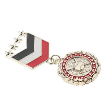 (As show, One size) Vintage Star BADGE Military Medal Brooch Pin Lapel Epaulet Jewelry