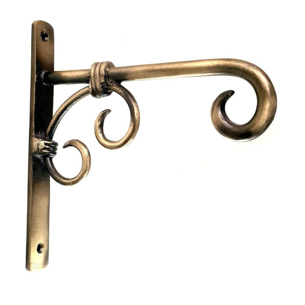 New Brass Wall Lantern Hanger, Planter Hangers, Lanterns Wind Chimes Hanging Baskets Ornaments, Brass Hangers For Wall,