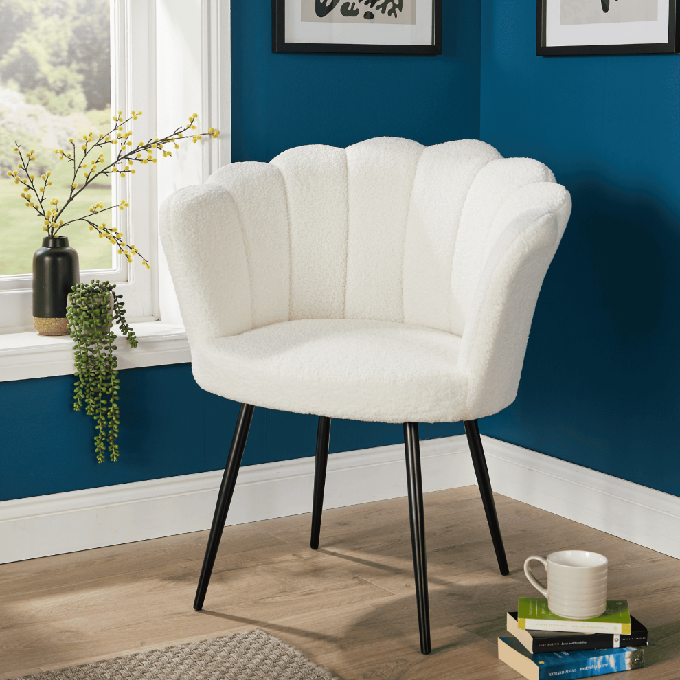 (White) Elegant Round Scallop Chair Compact And Stylish-image-OPC-PFSRX2S-NEW