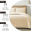 (Beige, King) 3 Piece Emboss Bedspread Check Quilted Bedding Set 8