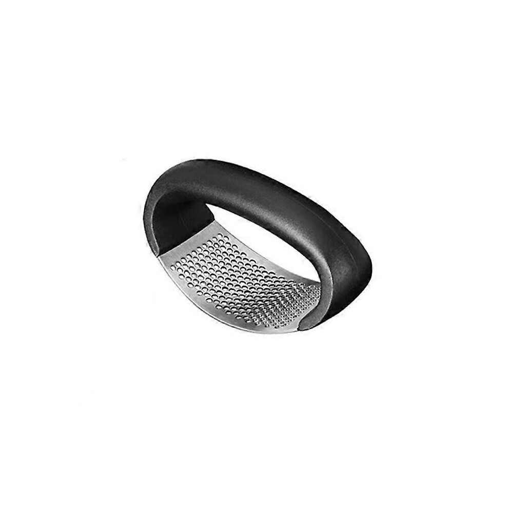 (As show, One size) Garlic Press Rocker Stainless Steel Garlic Chopper Garlic Crusher with Peeler