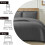 (Grey, Super King) 3 Piece Emboss Bedspread Check Quilted Bedding Set 7