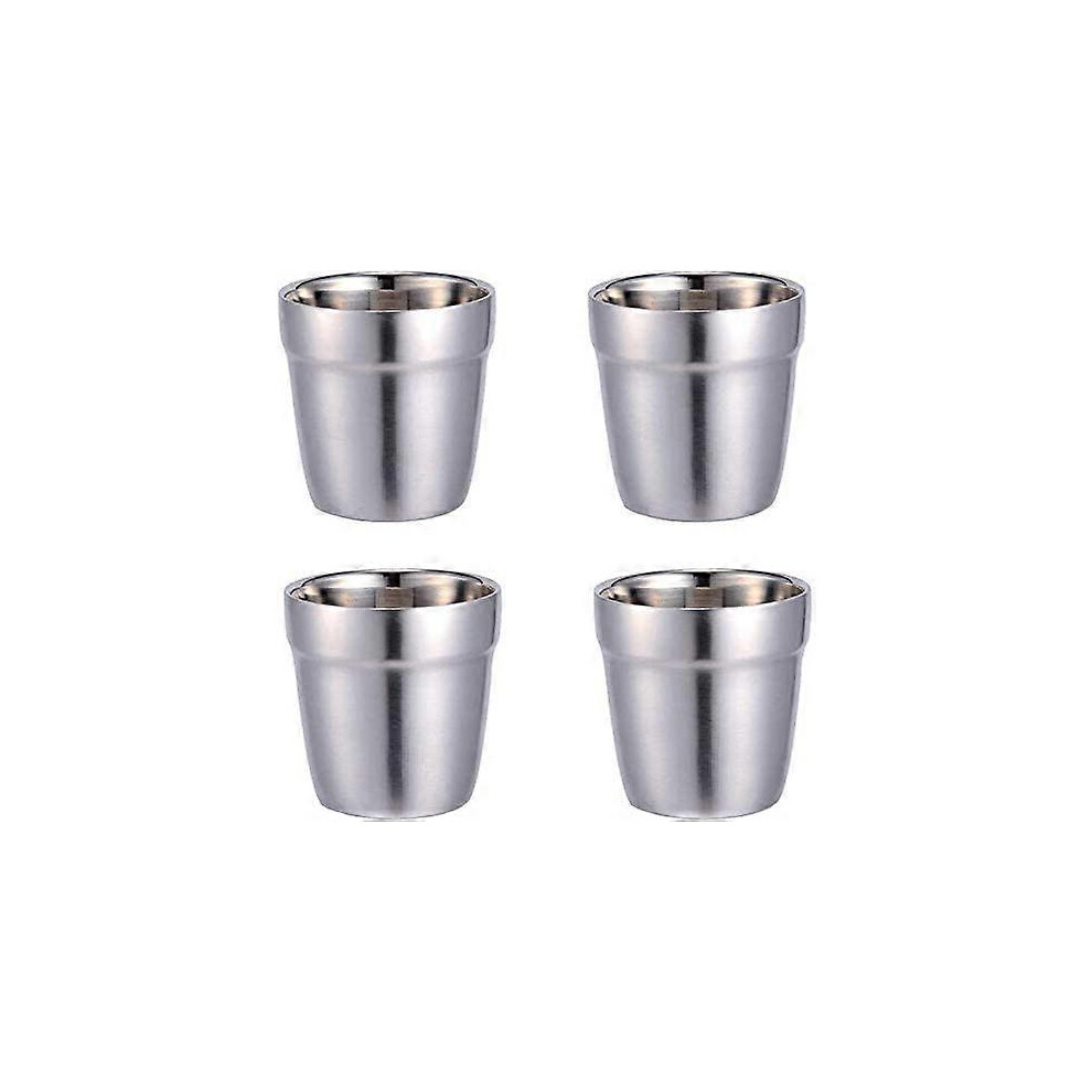 (As show, One size) Tasses en Acier Inoxydable-Mugs en Mtal Rutilisables Empilables Premire Qualit Verres  Boire Camping Extrieur Partie Convient aux