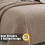 (Mink, Double) 3 Piece Emboss Bedspread Check Quilted Bedding Set 3