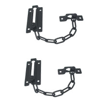 (As show, One size) Chain Door Guard with Lock - 2 Pack Chain Lock Door Guard, Sturdy and Rust-Resistant Steel Chain Locks for Inside Door and Extra Front Door Lock, 100%