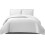 (White, King) 3 Piece Emboss Bedspread Check Quilted Bedding Set 5