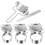 Dumplings Maker 8 PCs,Empanada Mold and Cutter,Stuffing Spoon 6