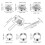 Dumplings Maker 8 PCs,Empanada Mold and Cutter,Stuffing Spoon 7