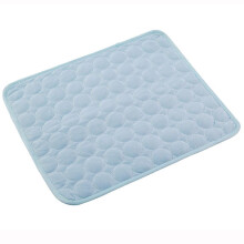 (As show, One size) Pet Self Cooling Mat Blanket Washable Summer Cooling Pads Sleeping Kennel Mat Ice Silk Non-toxic Sleep Bed For Dogs Cats100*70cm