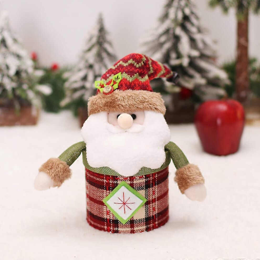 (As show, One size) 1pcs Christmas Apple Candy Jar and Storage Bag A, Christmas Decoration Gifts, For Cookies, Christmas Apples, For Cookies and Gifts