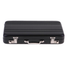 (As show, One size) Dollhouse Travel Metal Suitcase Home Decoration