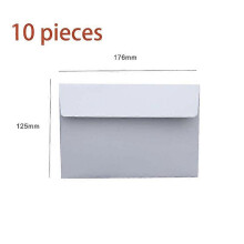 (As show, One size) 10 envelopes, brown A4 invitation envelope (double adhesive tape) for baby shower, birthday party, wedding, graduation ceremony, postcard and greeting
