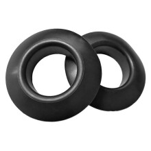 (As show, One size) 2 Pieces Black Rubber Kayak Paddle Drip Rings Universal for Kayak and Canoe Paddles