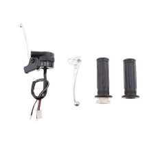 (As show, One size) BRAKE LEVER GRIP THROTTLE CABLE SWITCH FOR YAMAHA PW50 PY50 50CC