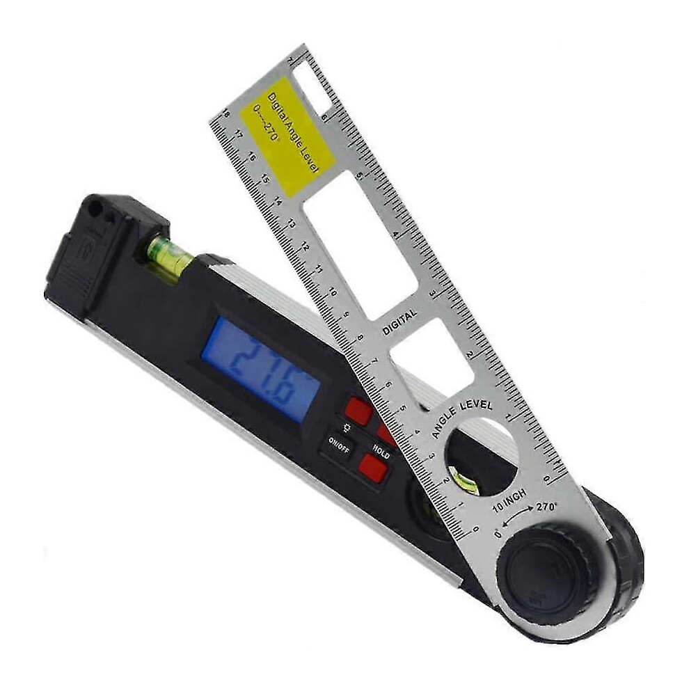 (As show, One size) Angle Measurer 0-250, Laser Level With Digital Display, Level With Led Backlight, Digital Protractor