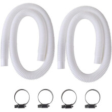 (As show, One size) Swimming Pool Hose, 2pcs 32mm Hose For Above Ground Pool, 150cm/59in Swimming Pool Pump Hose For Intex 330 Gph, 530 Gph And 1000 Gph